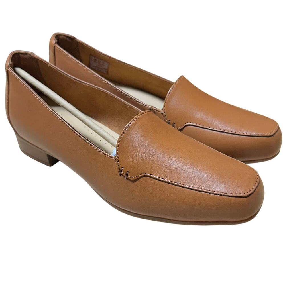 Clarks Krystine Lily Tan Leather Loafer Women's Size 8 M New In Box